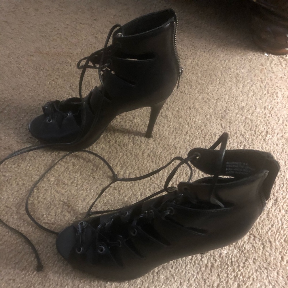 NEW Gladiator lace up stiletto heels.